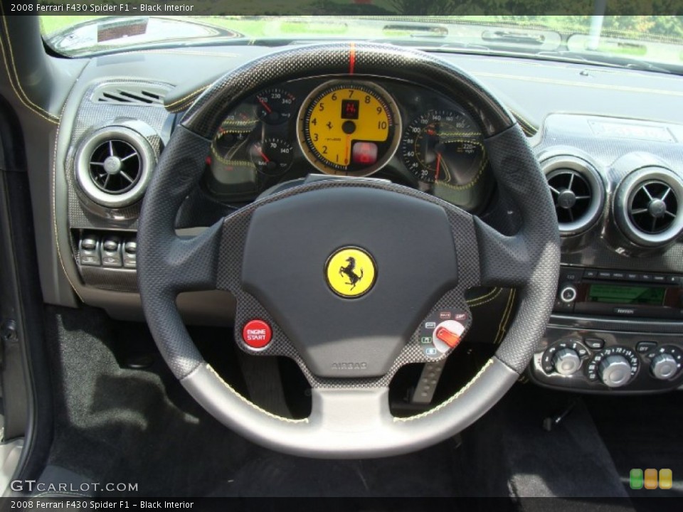 Black Interior Steering Wheel for the 2008 Ferrari F430 Spider F1 #60525082