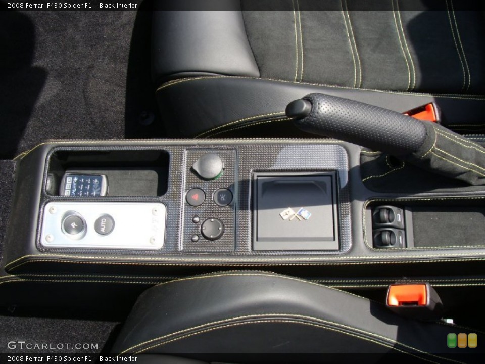 Black Interior Controls for the 2008 Ferrari F430 Spider F1 #60525100