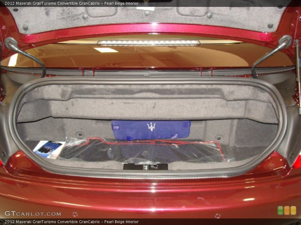 Pearl Beige Interior Trunk for the 2012 Maserati GranTurismo Convertible GranCabrio #60525229