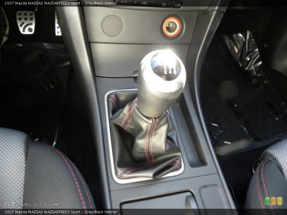 Gray/Black Interior Transmission for the 2007 Mazda MAZDA3 MAZDASPEED3 Sport #60526423