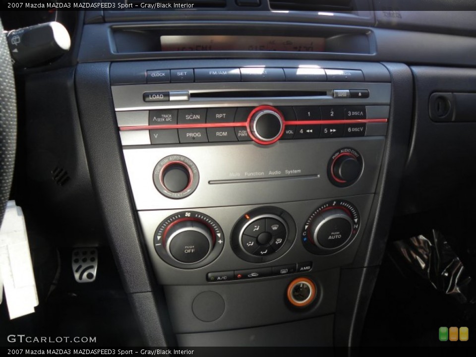 Gray/Black Interior Controls for the 2007 Mazda MAZDA3 MAZDASPEED3 Sport #60526432