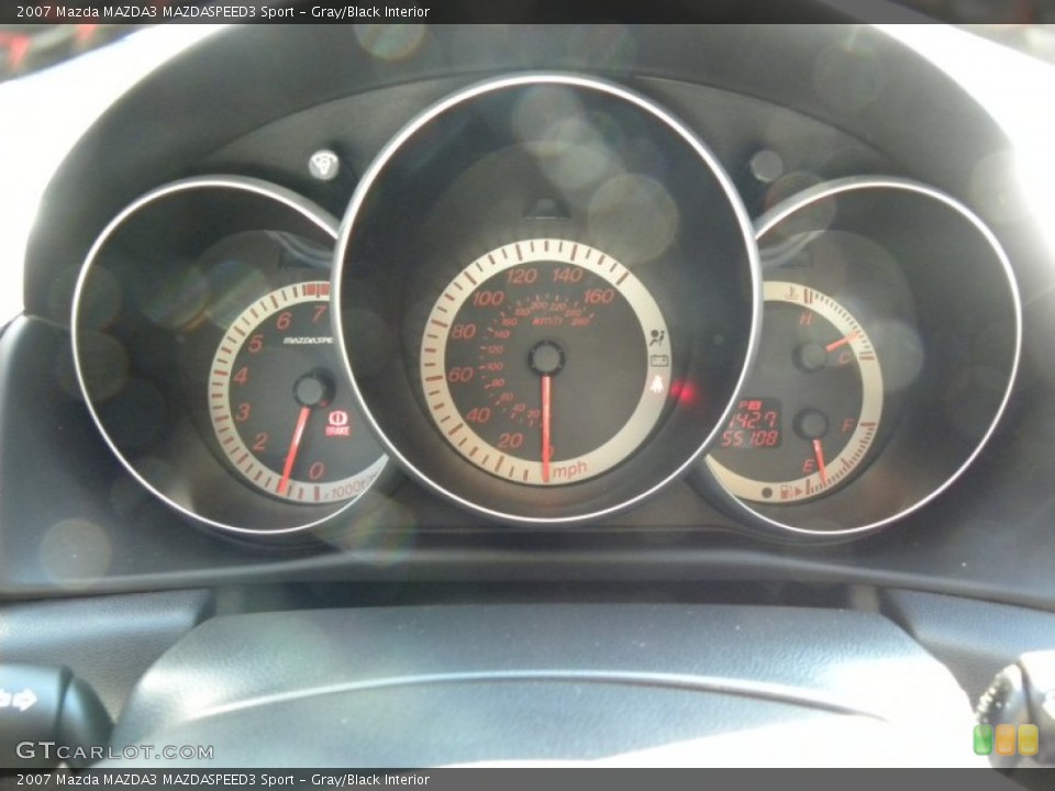 Gray/Black Interior Gauges for the 2007 Mazda MAZDA3 MAZDASPEED3 Sport #60526450