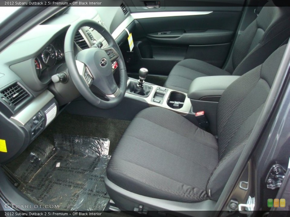Off Black Interior Photo for the 2012 Subaru Outback 2.5i Premium #60527861