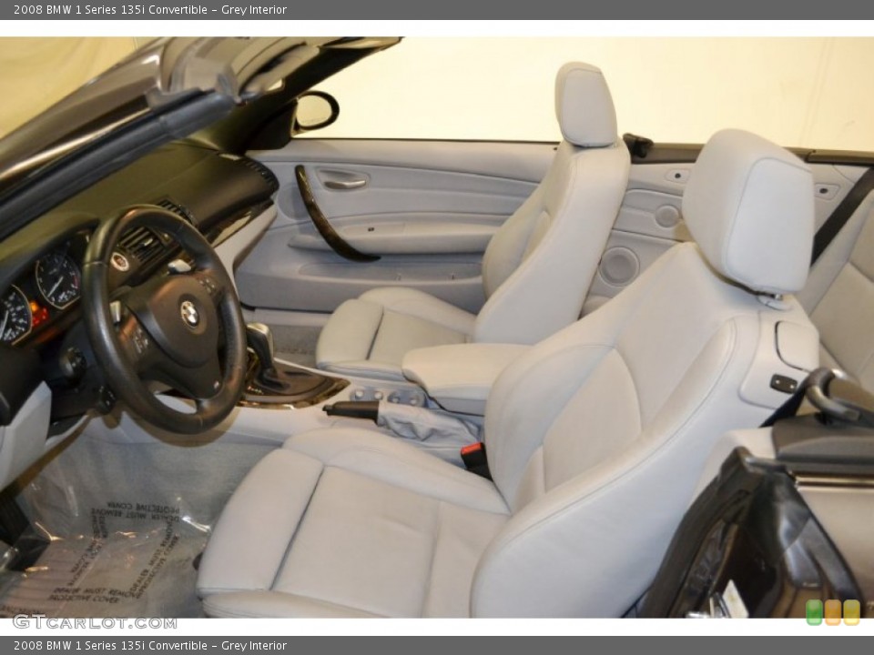 Grey Interior Photo for the 2008 BMW 1 Series 135i Convertible #60528844