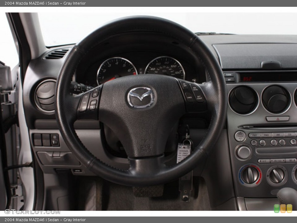 Gray Interior Steering Wheel for the 2004 Mazda MAZDA6 i Sedan #60530353