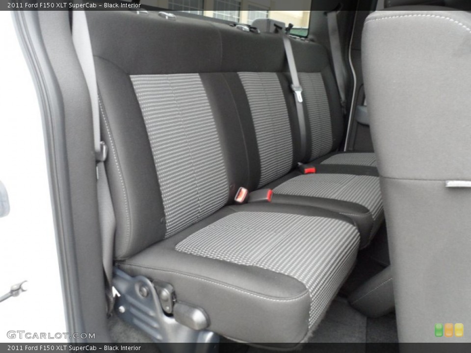 Black Interior Rear Seat for the 2011 Ford F150 XLT SuperCab #60532477
