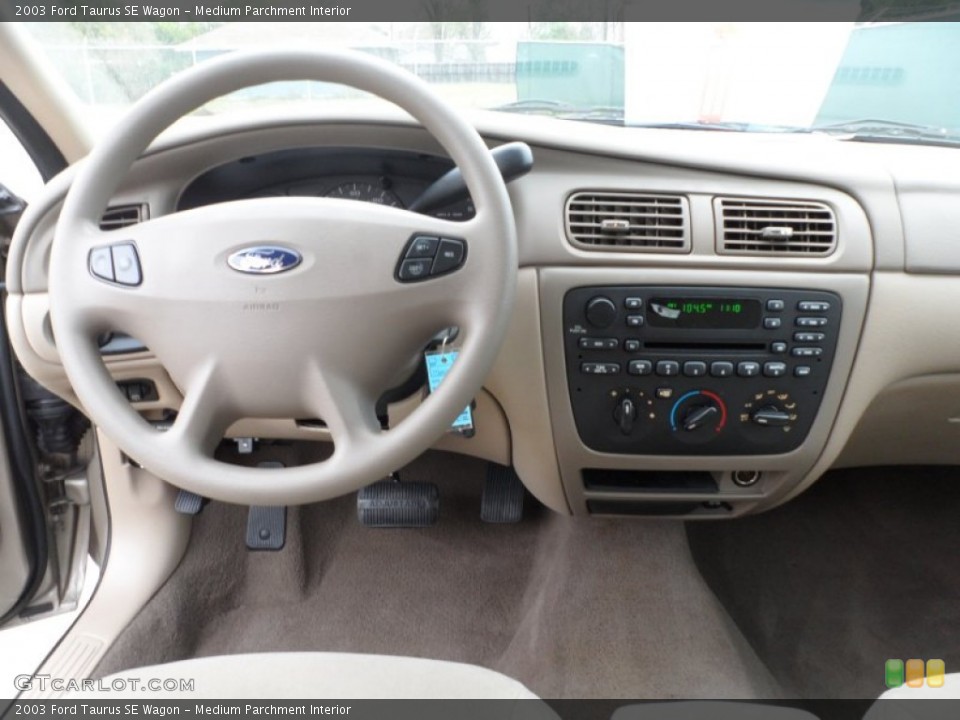 Medium Parchment Interior Dashboard for the 2003 Ford Taurus SE Wagon #60535792