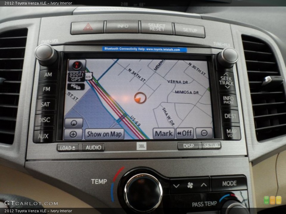 Ivory Interior Navigation for the 2012 Toyota Venza XLE #60536812
