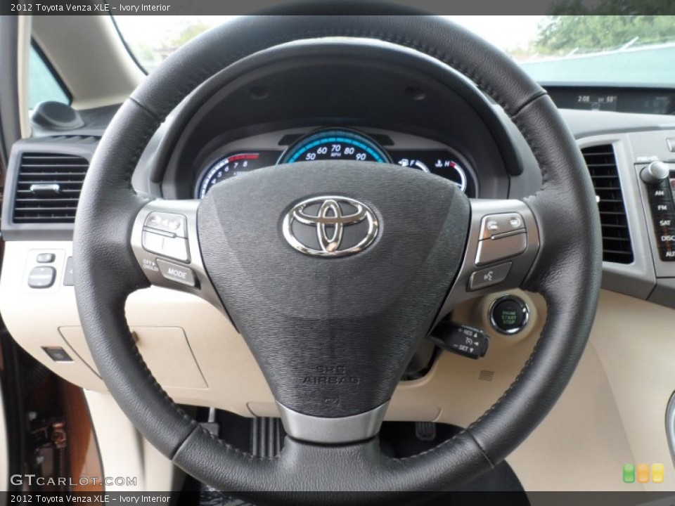 Ivory Interior Steering Wheel for the 2012 Toyota Venza XLE #60536848