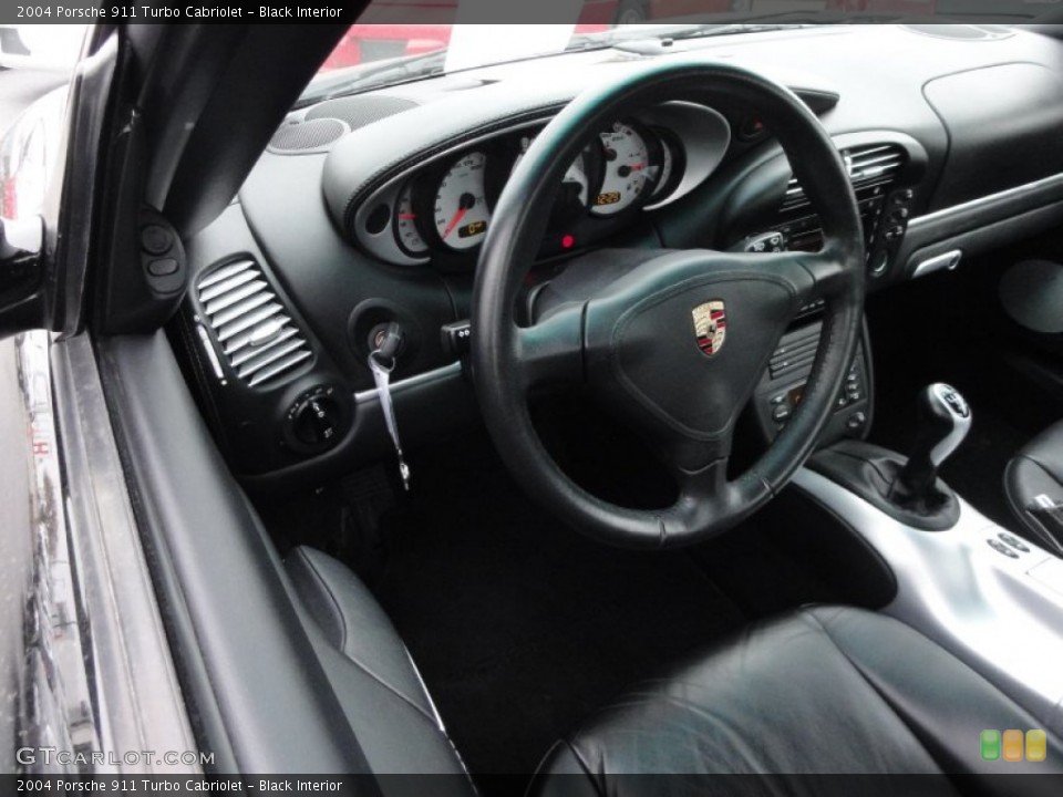 Black Interior Photo for the 2004 Porsche 911 Turbo Cabriolet #60536860