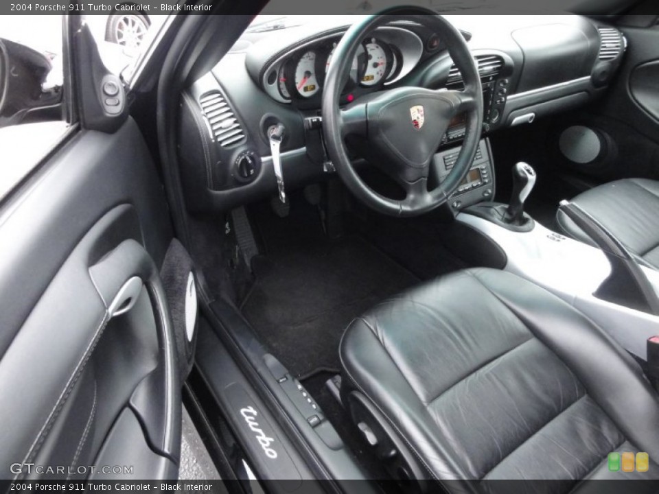 Black Interior Photo for the 2004 Porsche 911 Turbo Cabriolet #60536868