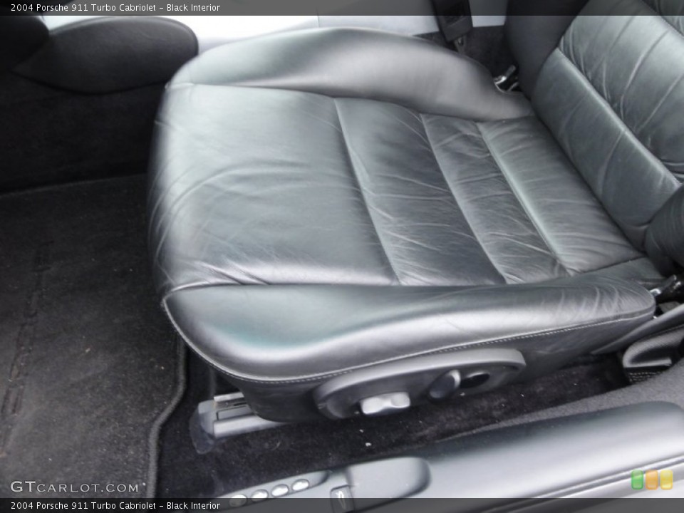 Black Interior Front Seat for the 2004 Porsche 911 Turbo Cabriolet #60536885