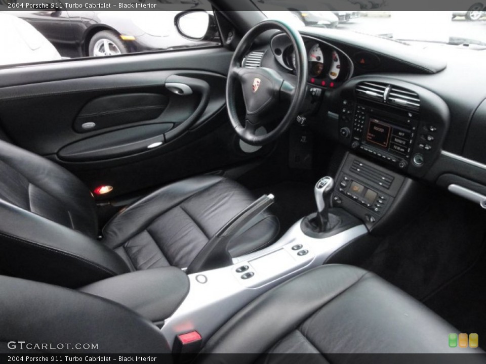 Black Interior Photo for the 2004 Porsche 911 Turbo Cabriolet #60536914