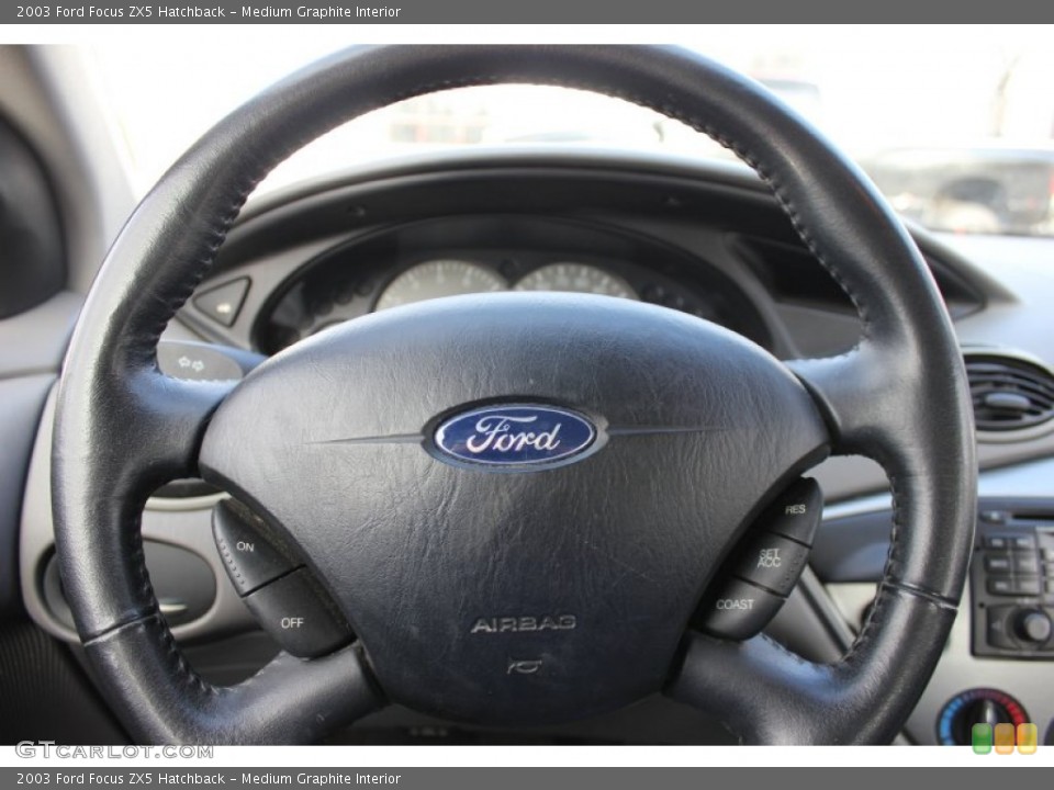 Medium Graphite Interior Steering Wheel for the 2003 Ford Focus ZX5 Hatchback #60537313