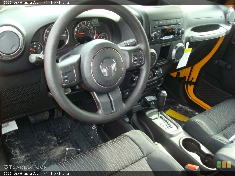 Black Interior Photo for the 2012 Jeep Wrangler Sport 4x4 #60538321