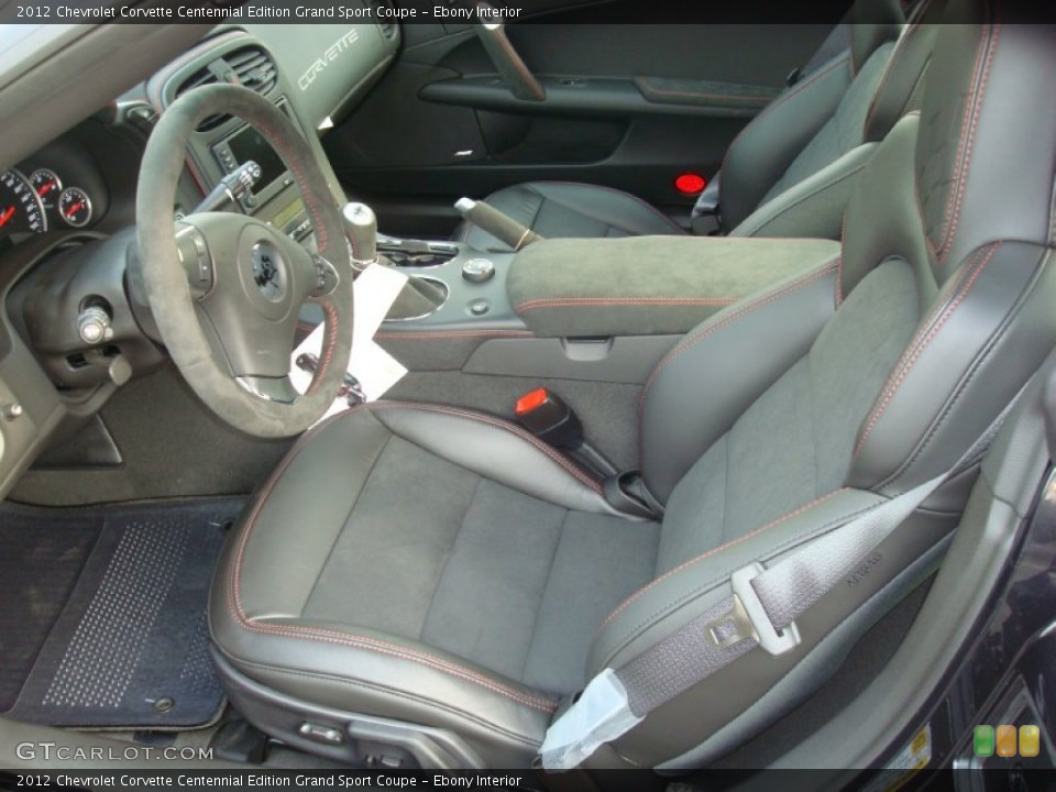 Ebony Interior Photo for the 2012 Chevrolet Corvette Centennial Edition Grand Sport Coupe #60540811