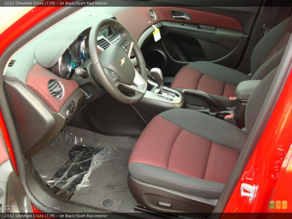Jet Black/Sport Red Interior Photo for the 2012 Chevrolet Cruze LT/RS #60540949