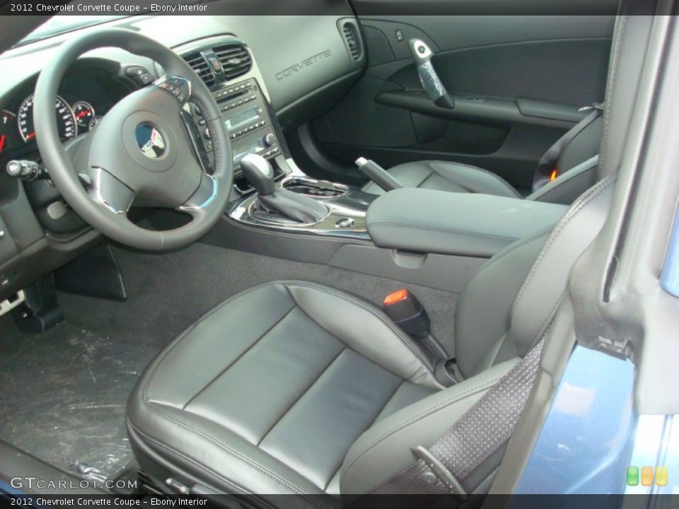 Ebony Interior Photo for the 2012 Chevrolet Corvette Coupe #60540997