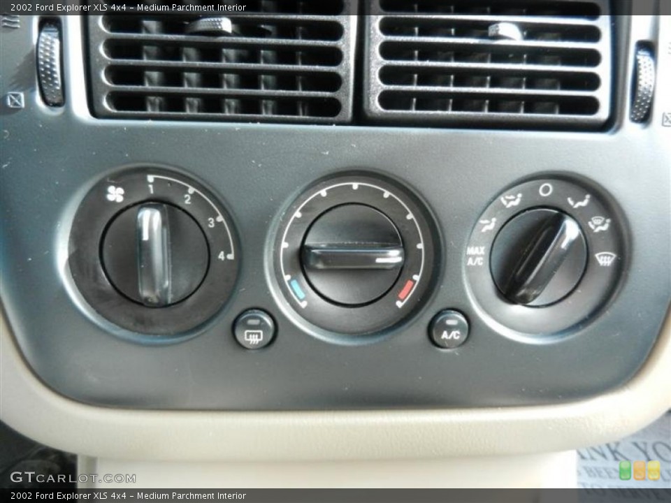 Medium Parchment Interior Controls for the 2002 Ford Explorer XLS 4x4 #60541459