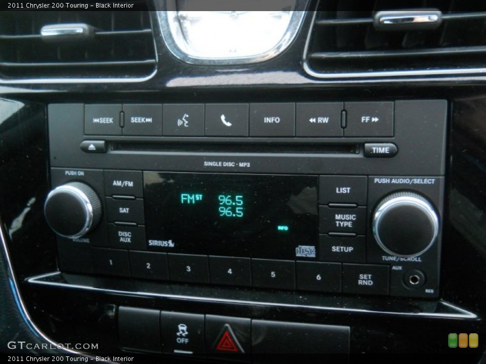 Black Interior Audio System for the 2011 Chrysler 200 Touring #60543163