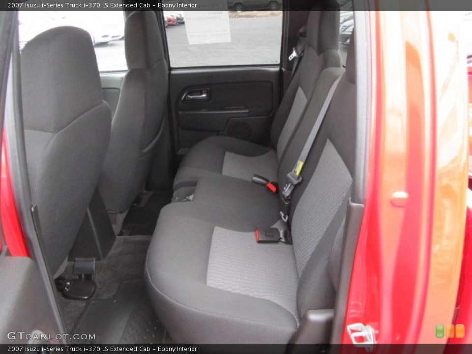 Ebony Interior Rear Seat for the 2007 Isuzu i-Series Truck i-370 LS Extended Cab #60543397