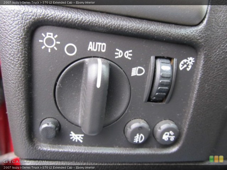 Ebony Interior Controls for the 2007 Isuzu i-Series Truck i-370 LS Extended Cab #60543463