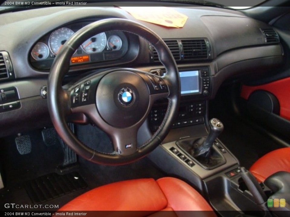 Imola Red Interior Dashboard for the 2004 BMW M3 Convertible #60544273