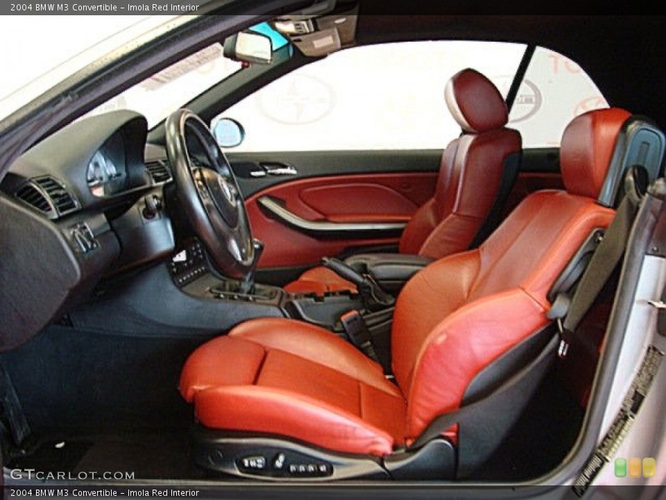 Imola Red Interior Photo for the 2004 BMW M3 Convertible #60544282