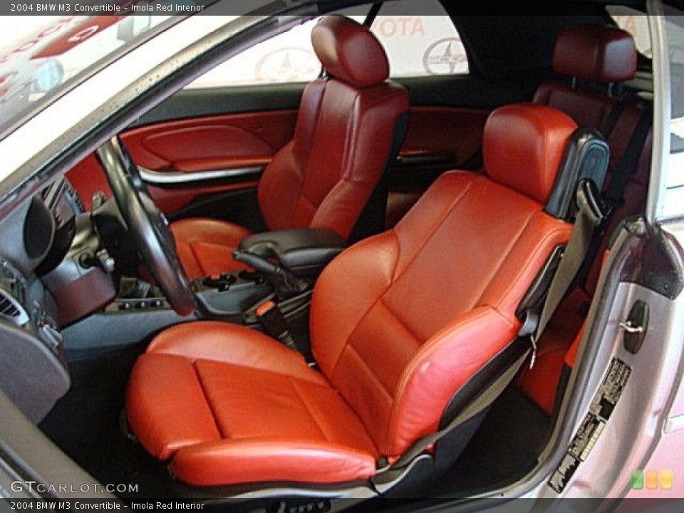 Imola Red Interior Photo for the 2004 BMW M3 Convertible #60544290