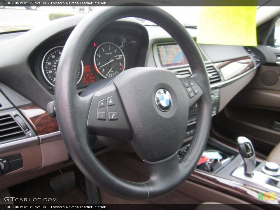 Tobacco Nevada Leather Interior Steering Wheel for the 2009 BMW X5 xDrive30i #60547798