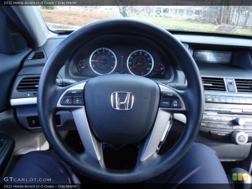 Gray Interior Steering Wheel for the 2012 Honda Accord LX-S Coupe #60548580