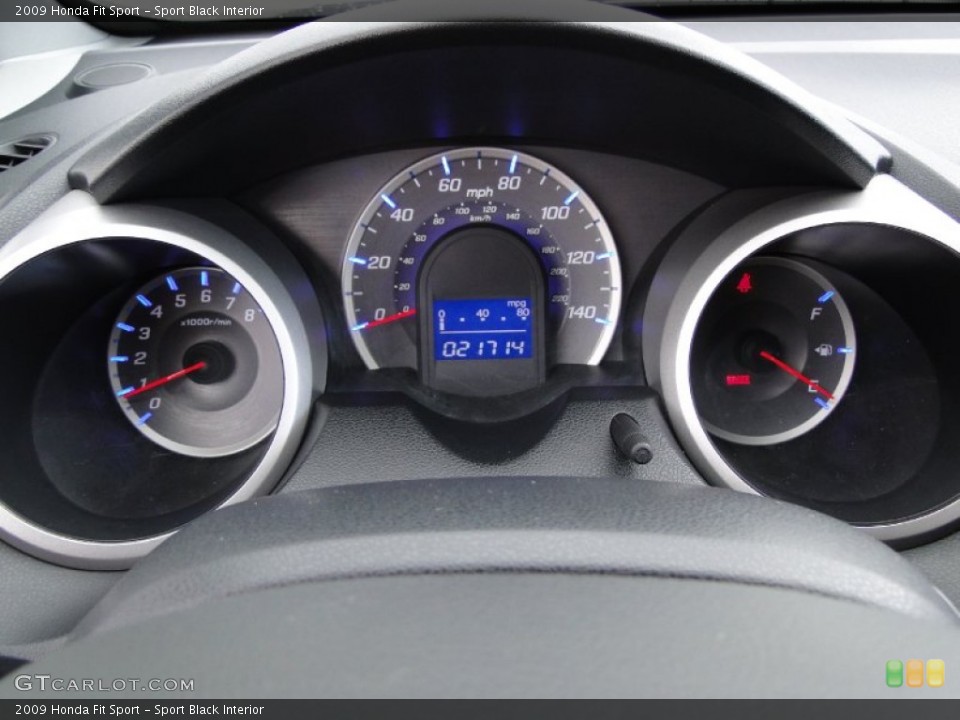 Sport Black Interior Gauges for the 2009 Honda Fit Sport #60549217