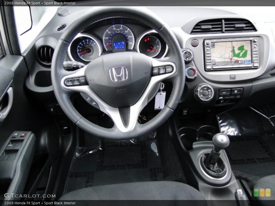 Sport Black Interior Dashboard for the 2009 Honda Fit Sport #60549235