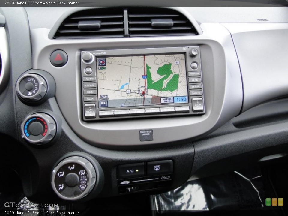 Sport Black Interior Navigation for the 2009 Honda Fit Sport #60549248