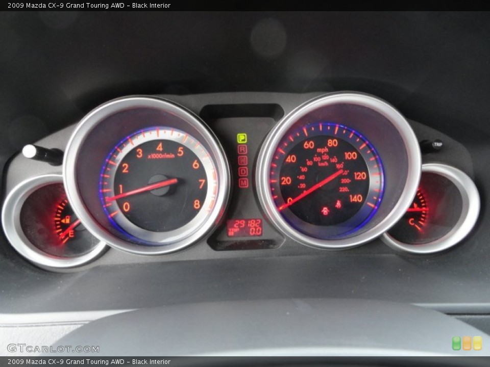 Black Interior Gauges for the 2009 Mazda CX-9 Grand Touring AWD #60551922