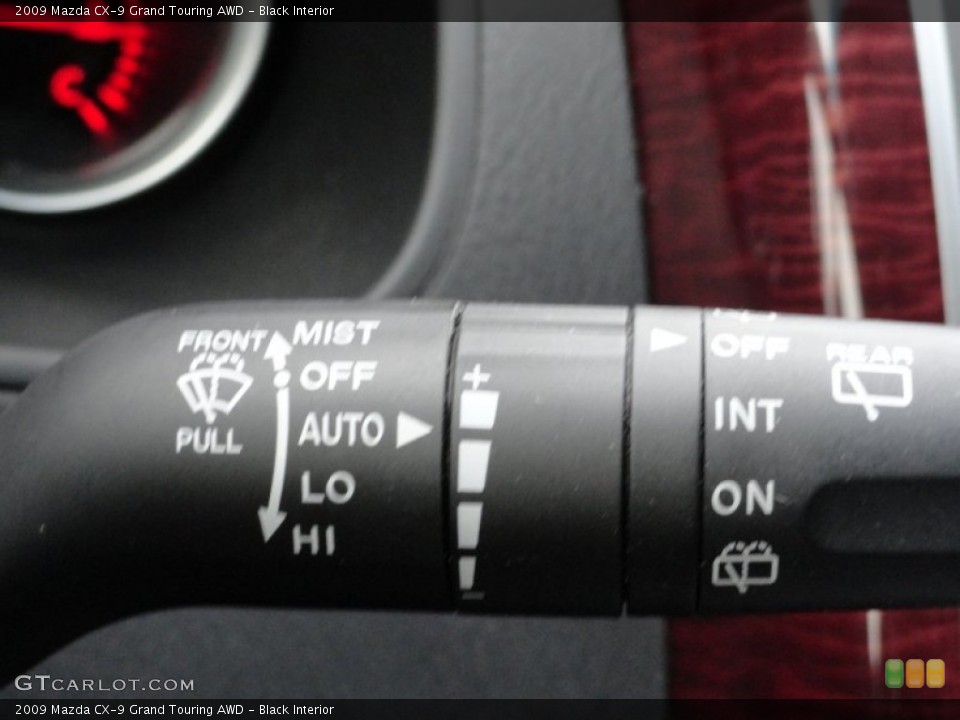 Black Interior Controls for the 2009 Mazda CX-9 Grand Touring AWD #60552009