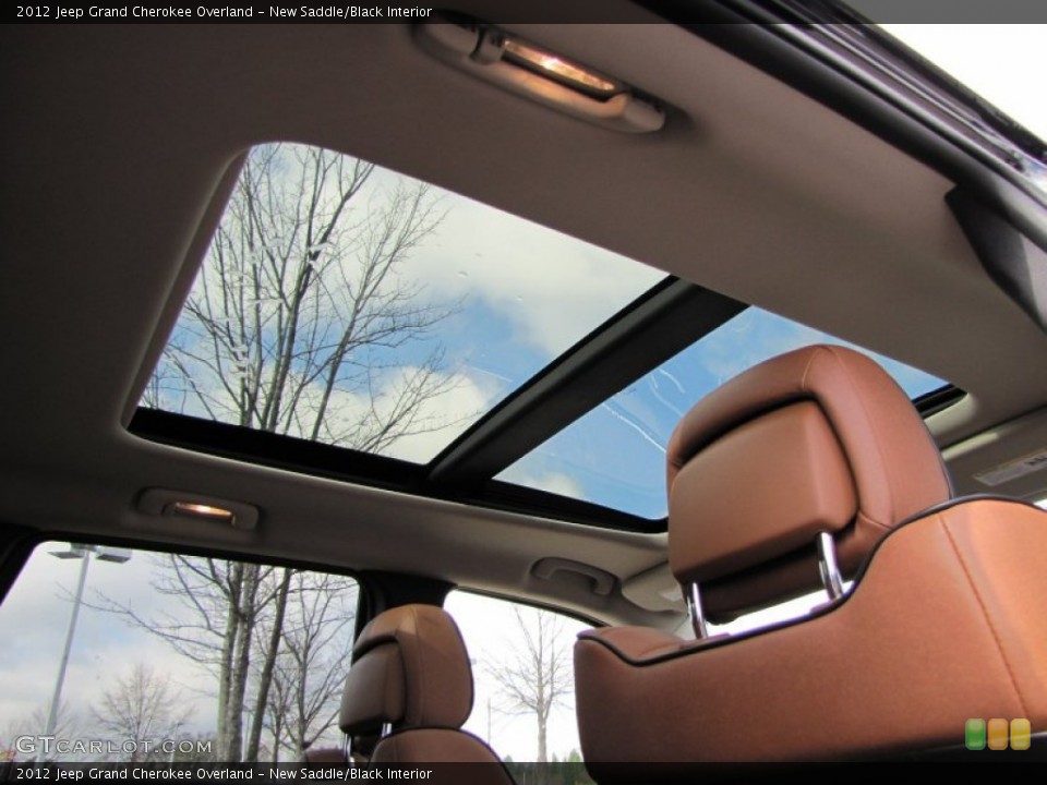 New Saddle/Black Interior Sunroof for the 2012 Jeep Grand Cherokee Overland #60552744