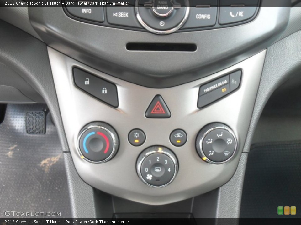 Dark Pewter/Dark Titanium Interior Controls for the 2012 Chevrolet Sonic LT Hatch #60553629