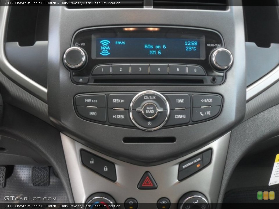 Dark Pewter/Dark Titanium Interior Controls for the 2012 Chevrolet Sonic LT Hatch #60553635