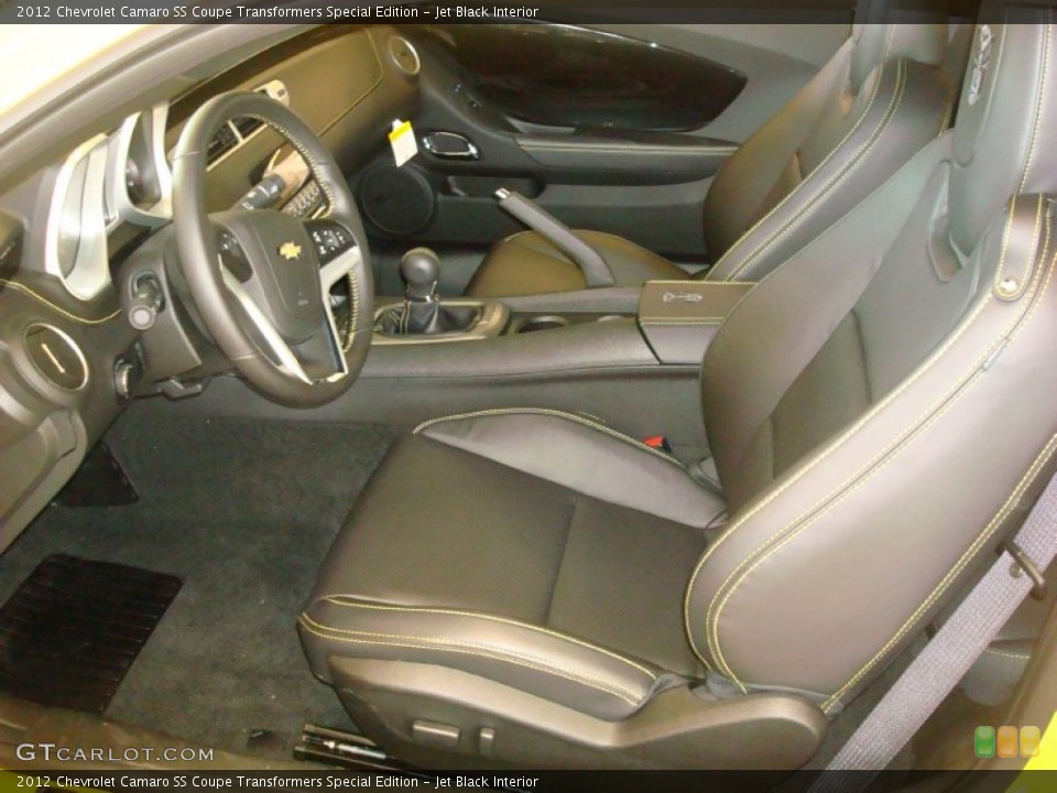 Jet Black Interior Photo for the 2012 Chevrolet Camaro SS Coupe Transformers Special Edition #60554331