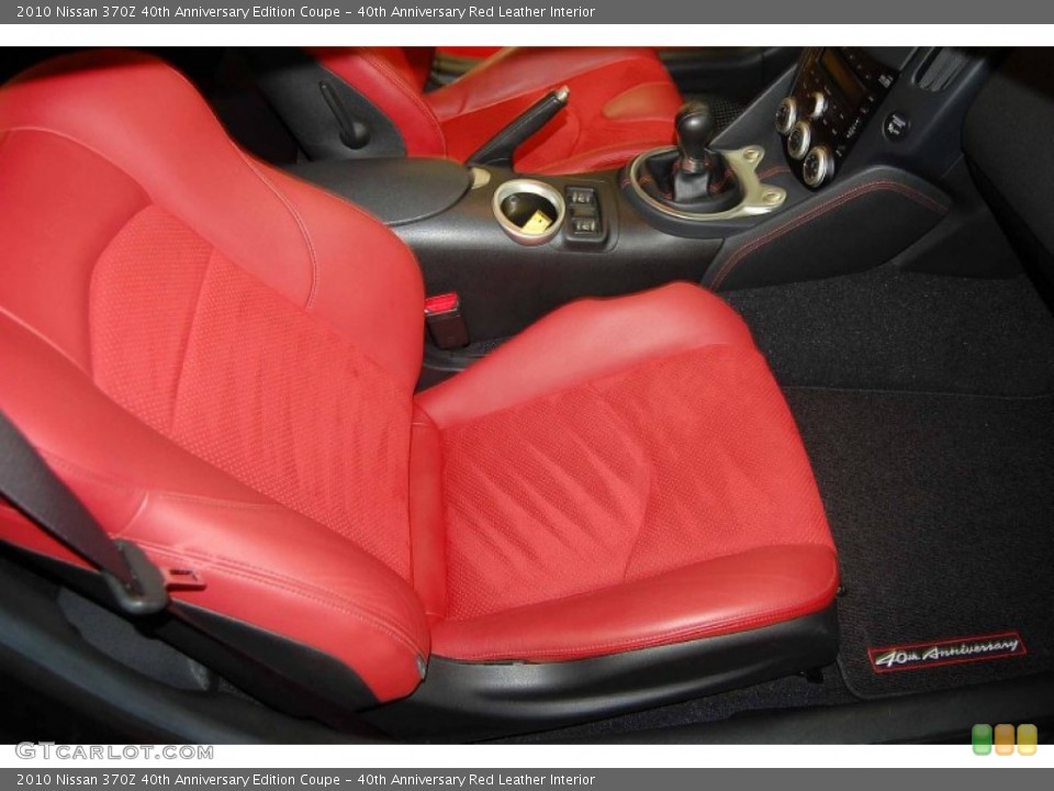40th Anniversary Red Leather 2010 Nissan 370Z Interiors