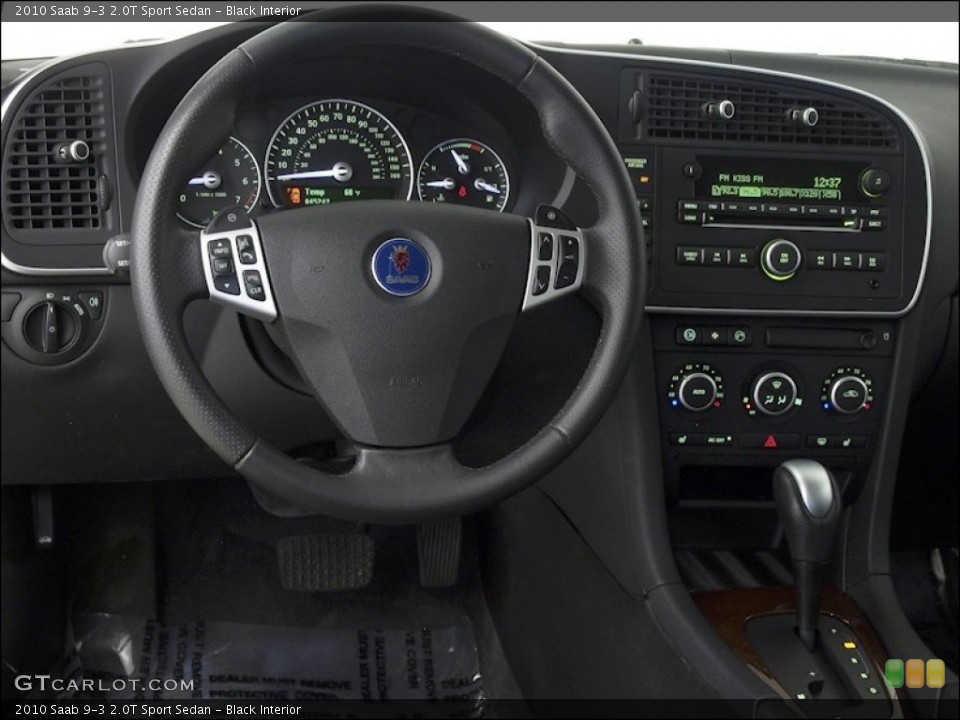 Black Interior Controls for the 2010 Saab 9-3 2.0T Sport Sedan #60556191