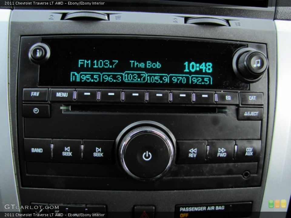 Ebony/Ebony Interior Audio System for the 2011 Chevrolet Traverse LT AWD #60557322