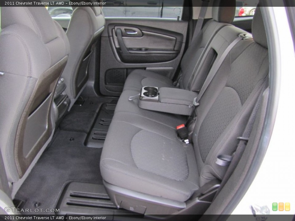 Ebony/Ebony Interior Rear Seat for the 2011 Chevrolet Traverse LT AWD #60557340