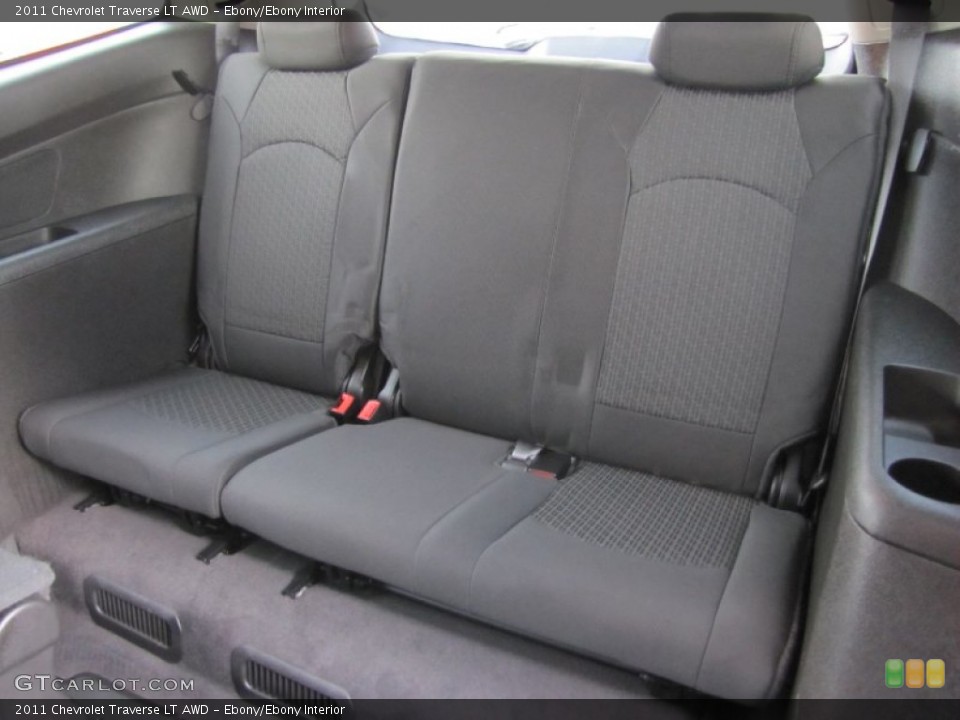 Ebony/Ebony Interior Rear Seat for the 2011 Chevrolet Traverse LT AWD #60557352
