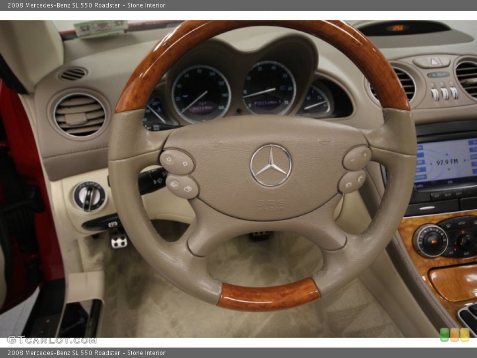 Stone Interior Steering Wheel for the 2008 Mercedes-Benz SL 550 Roadster #60560530