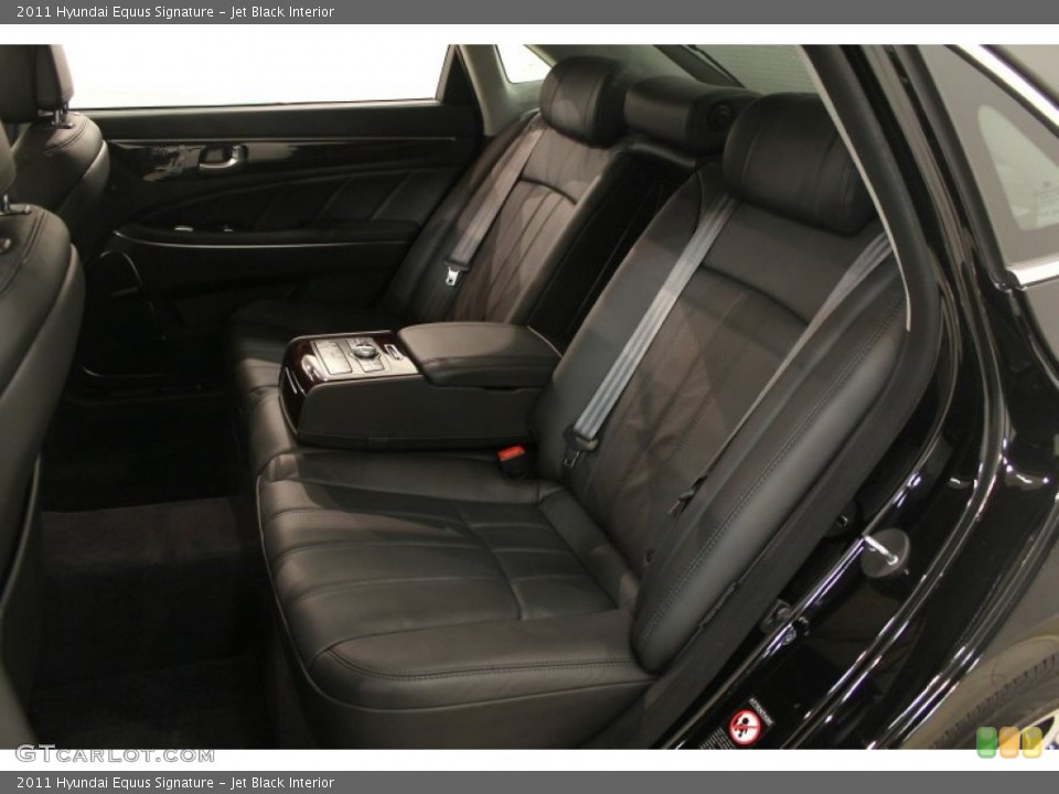 Jet Black Interior Rear Seat for the 2011 Hyundai Equus Signature #60564620