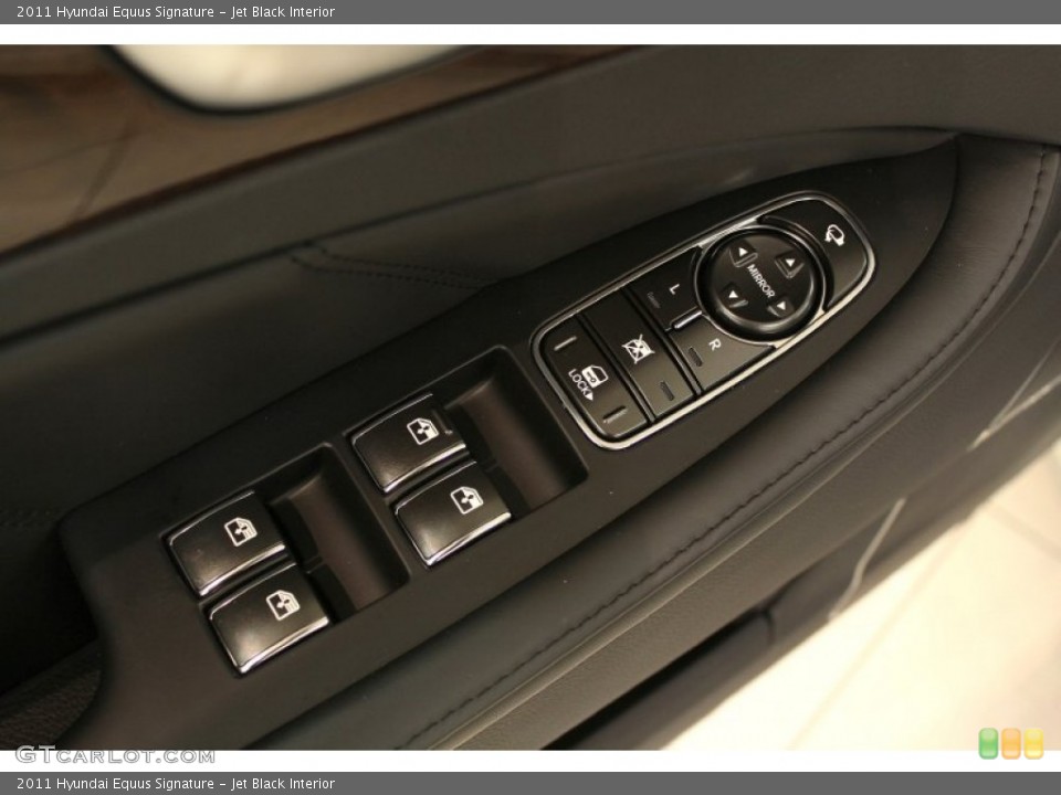 Jet Black Interior Controls for the 2011 Hyundai Equus Signature #60564770