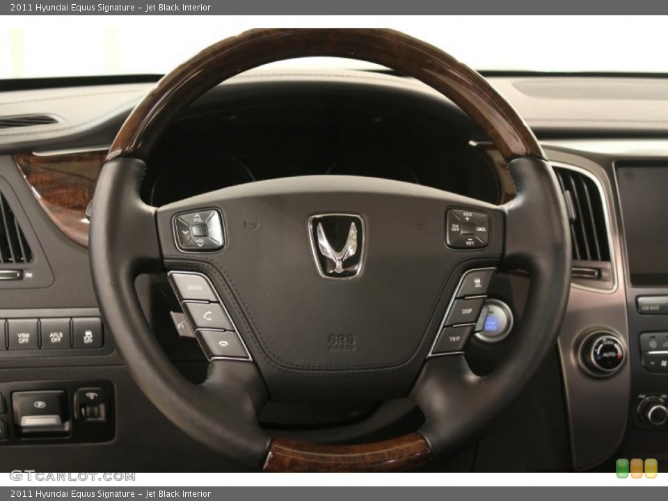 Jet Black Interior Steering Wheel for the 2011 Hyundai Equus Signature #60564896