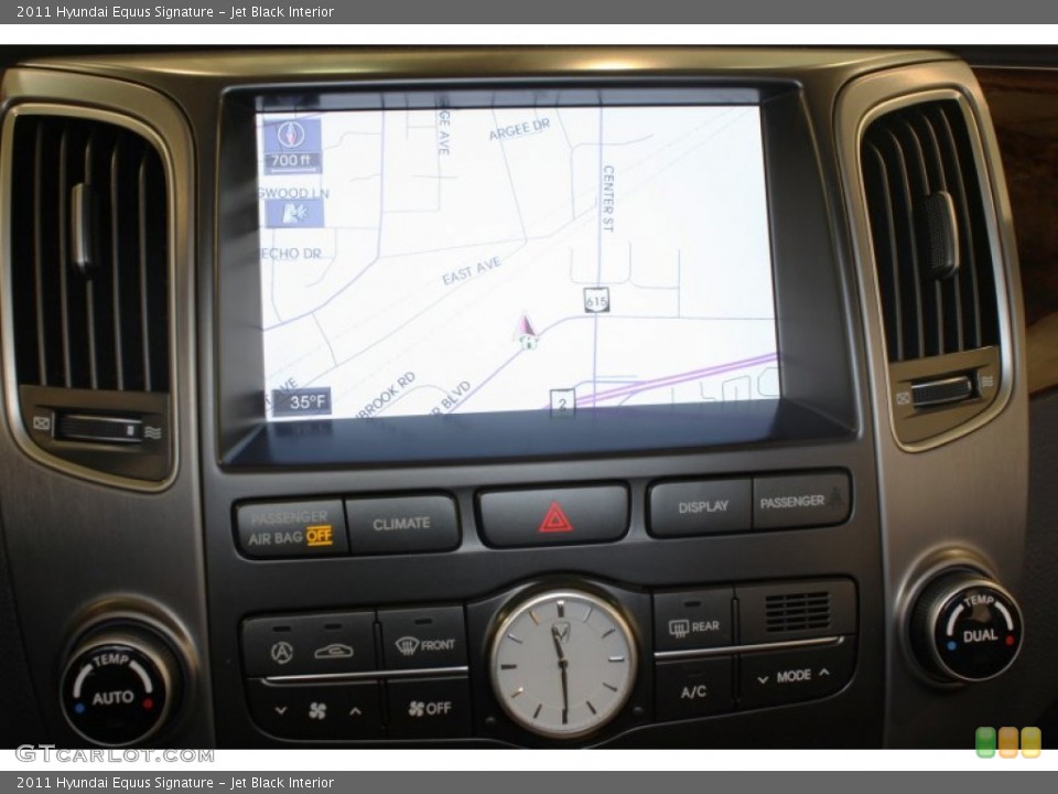 Jet Black Interior Navigation for the 2011 Hyundai Equus Signature #60565016